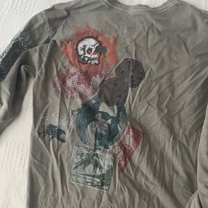 Vintage Stussy Long Sleeve Shirt Green S Size Small Kingston Graphic‎ Tee T